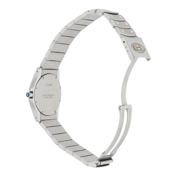Reloj Cartier para dama modelo Santos Ronde vistas en oro amarillo 18 kilates.