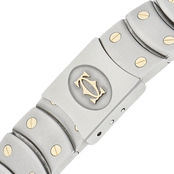 Reloj Cartier para dama modelo Santos Ronde vistas en oro amarillo 18 kilates.