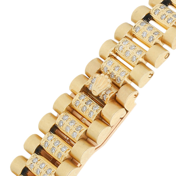 Reloj Rolex para dama modelo Oyster Perpetual DateJust en oro dos tonos 18 kilates.