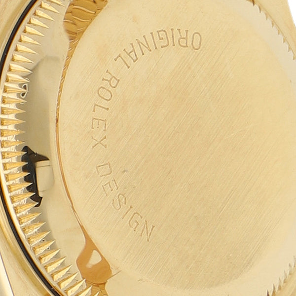 Reloj Rolex para dama modelo Oyster Perpetual DateJust en oro dos tonos 18 kilates.