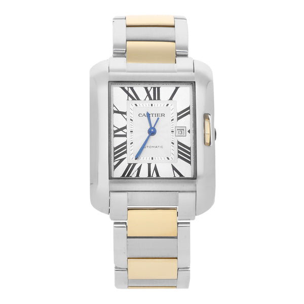 Reloj Cartier para caballero/unisex modelo Tank Anglaise vistas en oro amarillo 18 kilates.