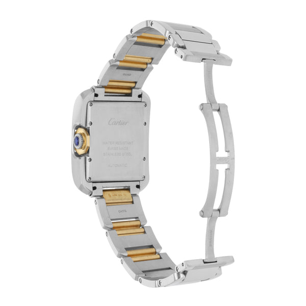 Reloj Cartier para caballero/unisex modelo Tank Anglaise vistas en oro amarillo 18 kilates.