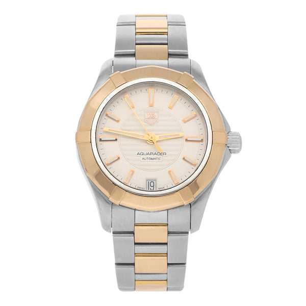 Reloj Tag Heuer para dama modelo Aquaracer vistas en oro rosa 18 kilates