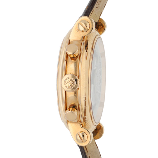 Reloj Franck Muller para caballero modelo Rally Mayan caja y broche en oro rosa 18 kilates.