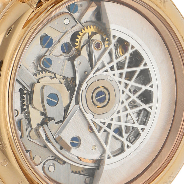 Reloj Franck Muller para caballero modelo Rally Mayan caja y broche en oro rosa 18 kilates.