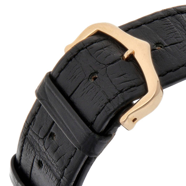 Reloj Cartier para caballero modelo Tank Solo caja y broche en oro rosa 18 kilates.