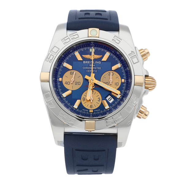 Reloj Breitling para caballero modelo Chronomat vistas oro amarillo 18 kilates.