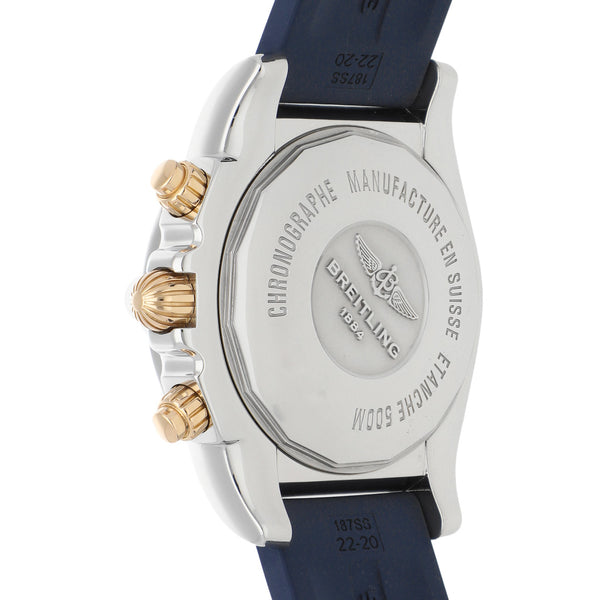 Reloj Breitling para caballero modelo Chronomat vistas oro amarillo 18 kilates.
