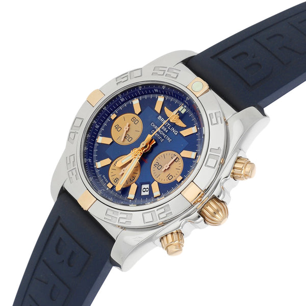 Reloj Breitling para caballero modelo Chronomat vistas oro amarillo 18 kilates.