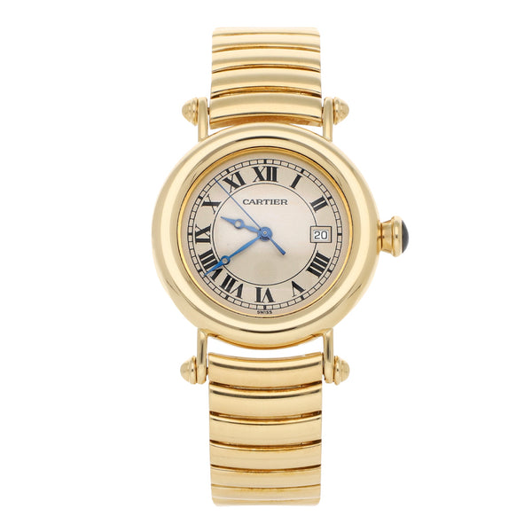 Reloj Cartier para dama/unisex modelo Diabolo en oro dos tonos 18 kilates.