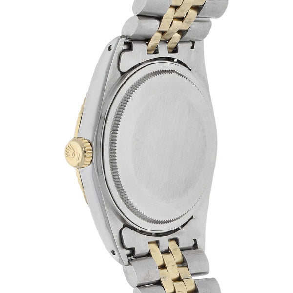 Reloj Rolex para caballero modelo Oyster Perpetual DateJust vistas en oro amarillo 18 kilates.