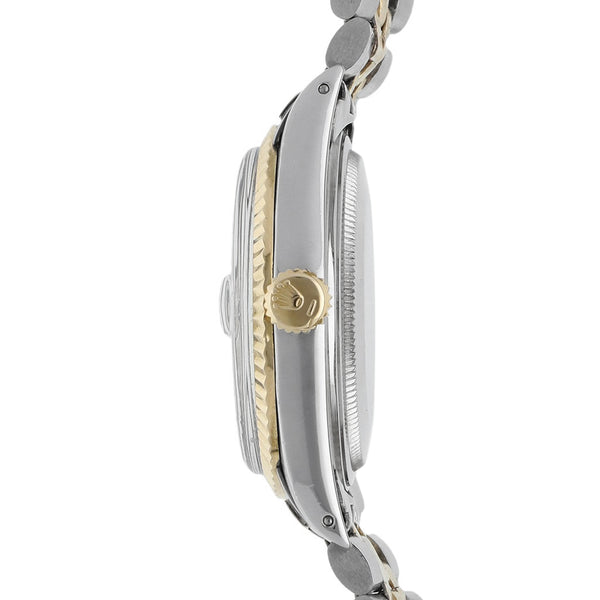 Reloj Rolex para caballero modelo Oyster Perpetual DateJust vistas en oro amarillo 18 kilates.