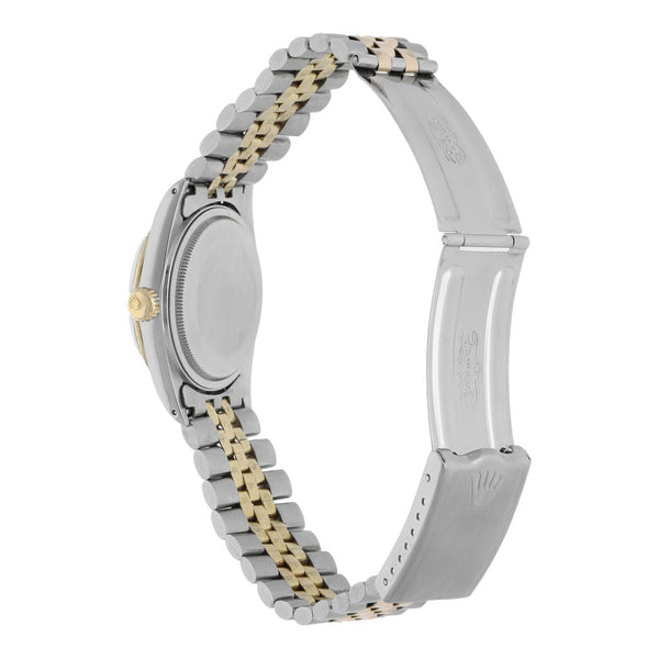 Reloj Rolex para caballero modelo Oyster Perpetual DateJust vistas en oro amarillo 18 kilates.