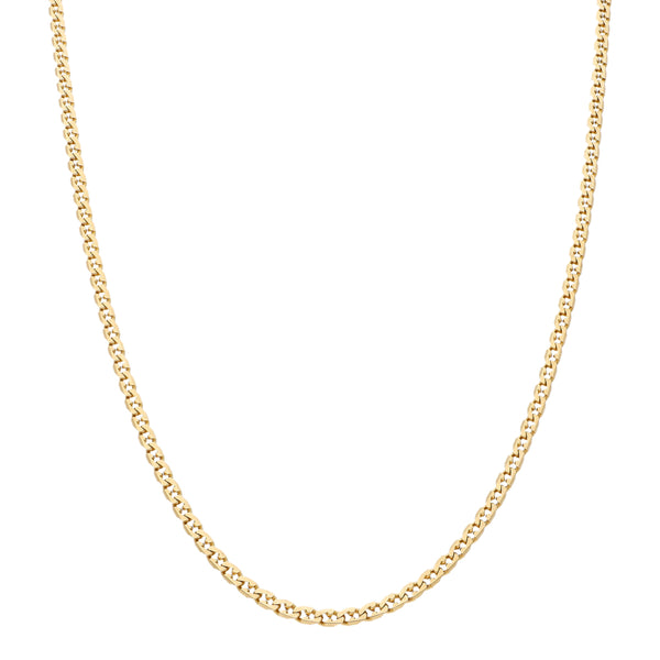 Collar eslabón nudo marino en oro amarillo 14 kilates.