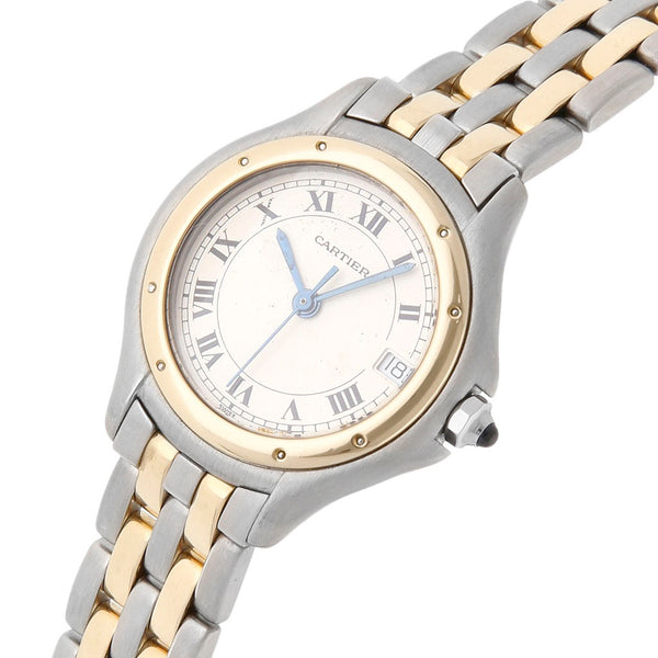 Reloj Cartier para dama modelo Panthere Cougar vistas oro amarillo 18 kilates.