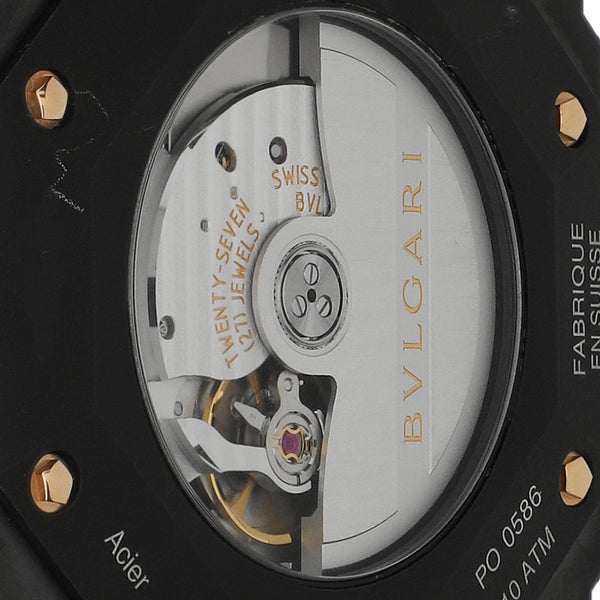 Reloj Bvlgari para caballero modelo Octo vistas oro rosa 18 kilates.