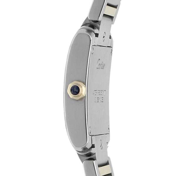 Reloj Cartier para dama modelo Tank Française vistas en oro amarillo 18 kilates.
