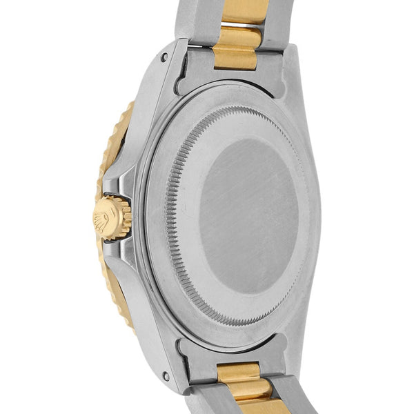Reloj Rolex para caballero modelo Oyster Perpetual Date GMT Master II vistas en oro amarillo 18 kilates.