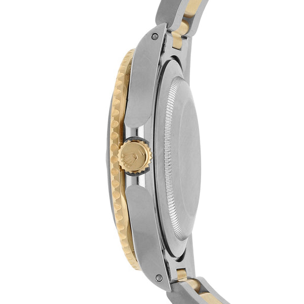 Reloj Rolex para caballero modelo Oyster Perpetual Date GMT Master II vistas en oro amarillo 18 kilates.