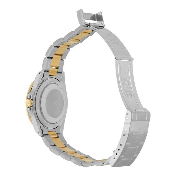 Reloj Rolex para caballero modelo Oyster Perpetual Date GMT Master II vistas en oro amarillo 18 kilates.