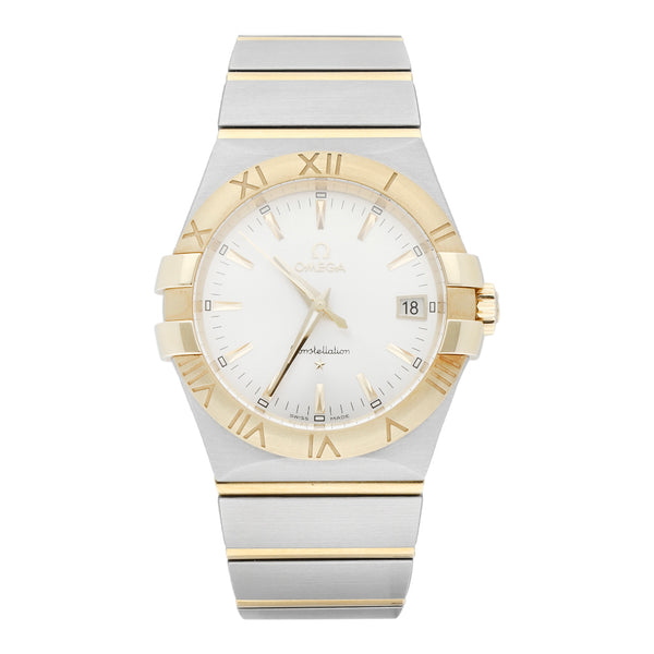 Reloj Omega para caballero modelo Constellation vistas oro amarillo 18 kilates.