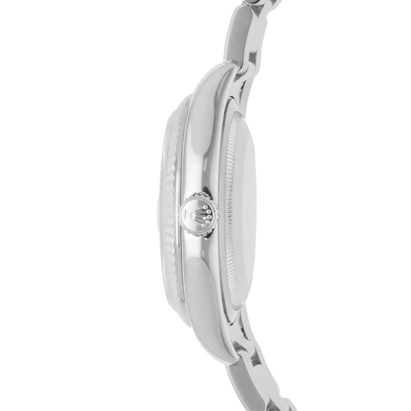 Reloj Rolex para caballero/unisex modelo Oyster Perpetual DateJust vistas en oro blanco 18 kilates.