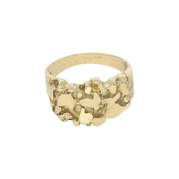 Anillo barroco en oro amarillo 14 kilates.