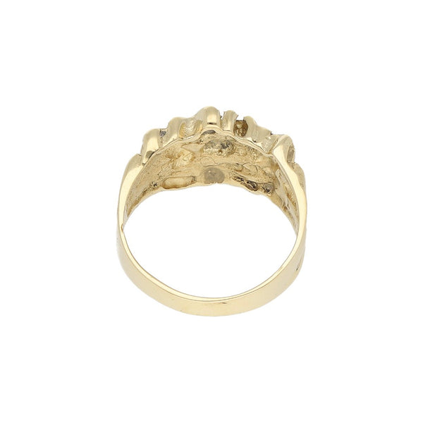 Anillo barroco en oro amarillo 14 kilates.