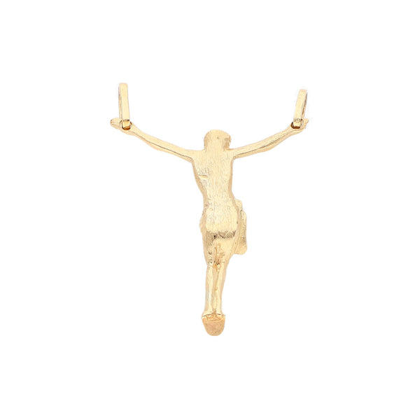 Cristo diseño especial en oro amarillo 14 kilates.