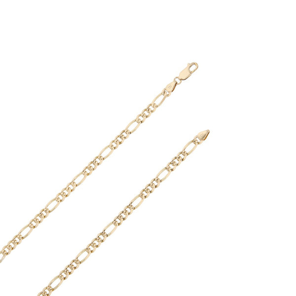 Collar de tres eslabones por uno en oro amarillo 14 kilates.