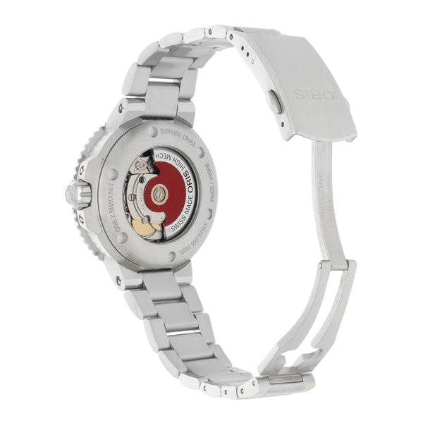 Reloj Oris para dama modelo Bracenet Aquis.