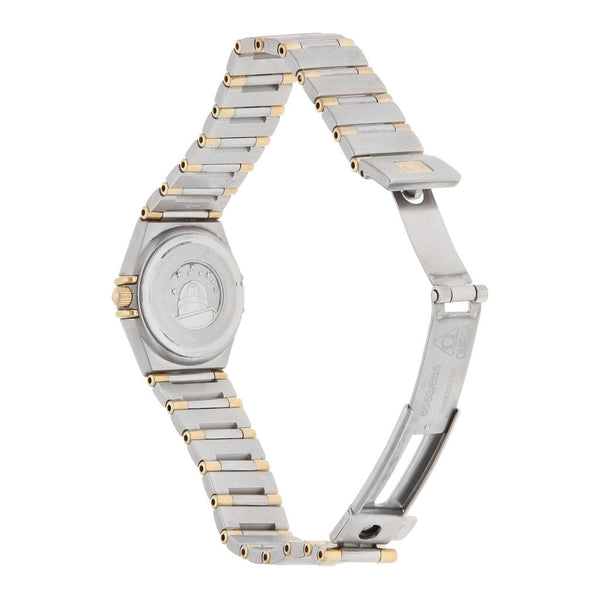 Reloj Omega para dama modelo Constellation vistas oro amarillo 18 kilates.