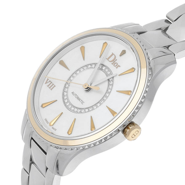 Reloj Dior para dama modelo VIII vistas en oro rosa 18 kilates.