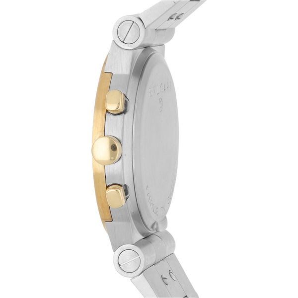 Reloj Bvlgari para caballero/unisex modelo Diagono vistas en oro amarillo 18 kilates.