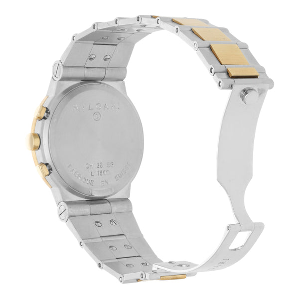 Reloj Bvlgari para caballero/unisex modelo Diagono vistas en oro amarillo 18 kilates.