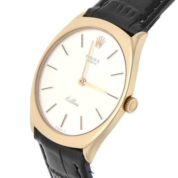 Reloj Rolex para caballero/unisex modelo Cellini caja y broche en oro amarillo 18 kilates.