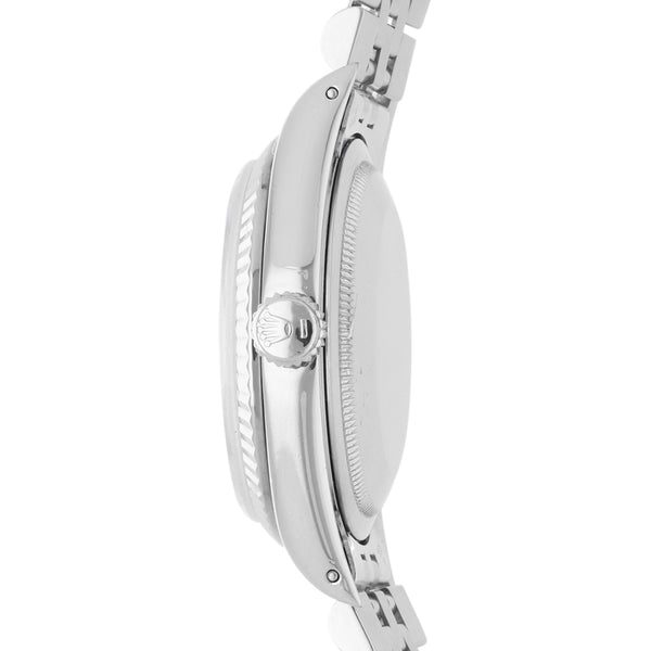 Reloj Rolex para caballero modelo Oyster Perpetual DateJust vistas oro blanco 18 kilates.