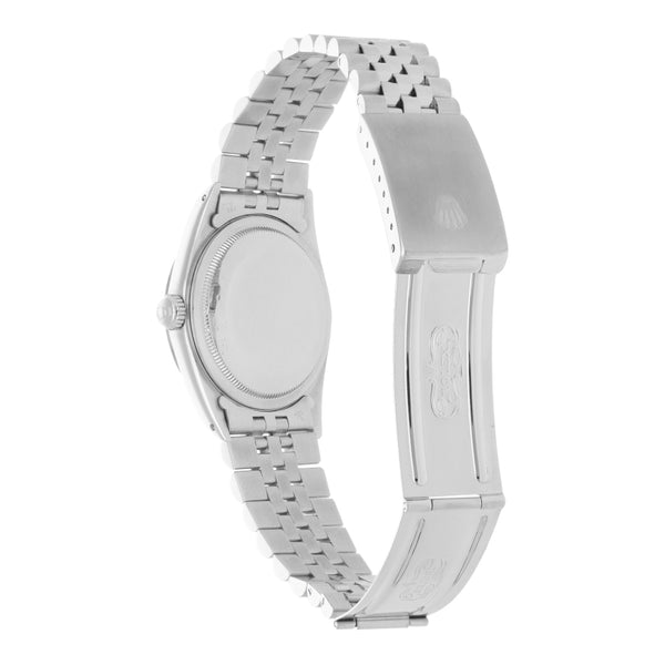 Reloj Rolex para caballero modelo Oyster Perpetual DateJust vistas oro blanco 18 kilates.