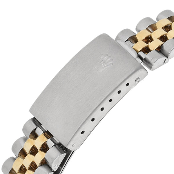 Reloj Rolex para caballero modelo Oyster Perpetual Date vistas en oro amarillo 18 kilates.