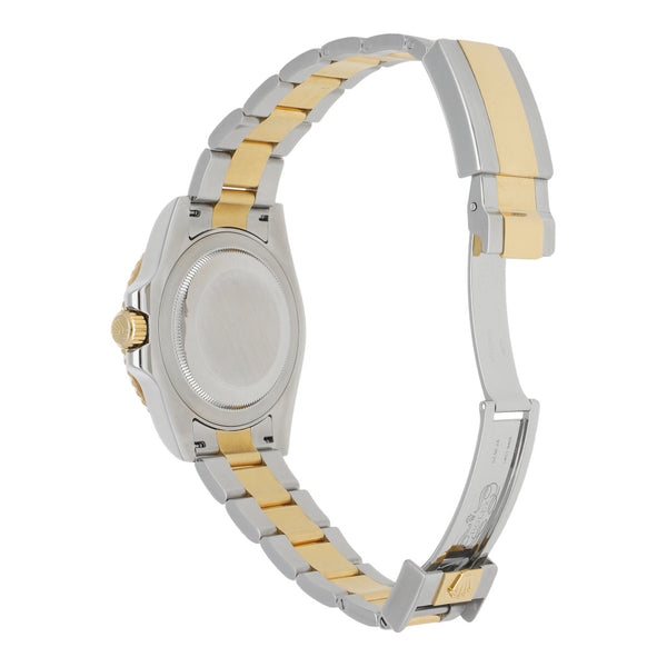Reloj Rolex para caballero modelo Oyster Perpetual Date GMT Master II vistas en oro amarillo 18 kilates.