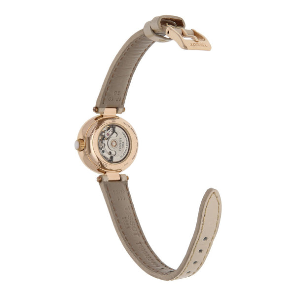 Reloj Tissot para dama modelo Glamorous caja en oro rosa 18 kilates.