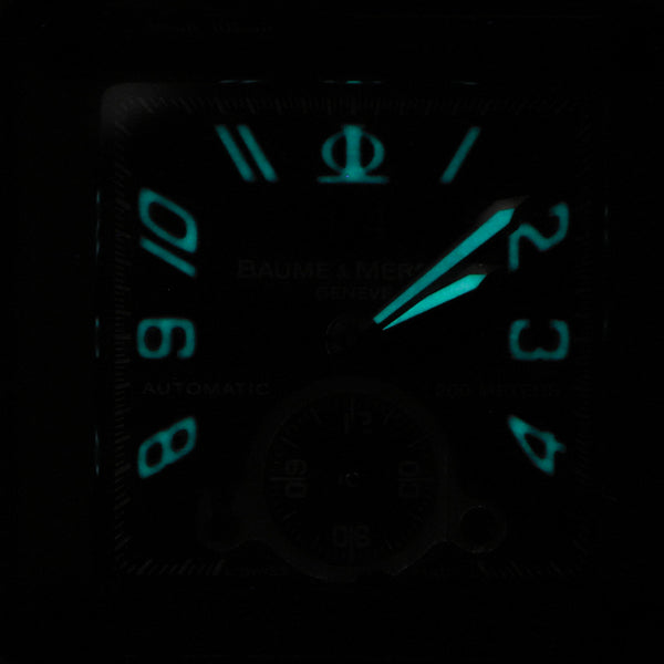 Reloj Baume & Mercier para caballero modelo Hampton Square Dual Time.