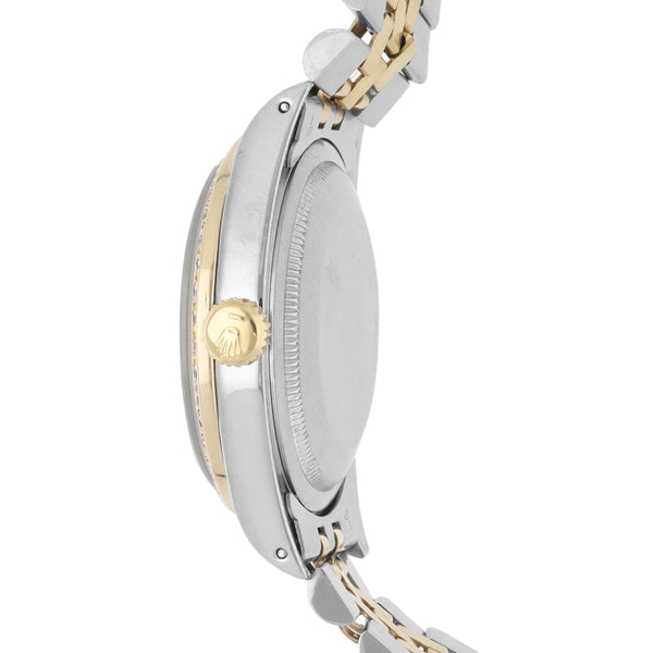 Reloj Rolex para caballero/unisex modelo Oyster Perpetual DateJust vistas oro amarillo 18 kilates.