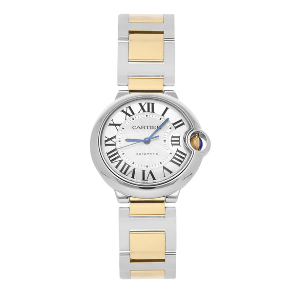 Reloj Cartier para dama/unisex modelo Ballon Bleu vistas en oro amarillo 18 kilates.