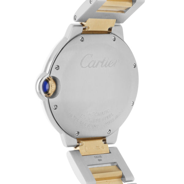 Reloj Cartier para dama/unisex modelo Ballon Bleu vistas en oro amarillo 18 kilates.