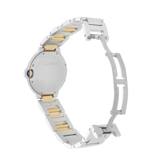 Reloj Cartier para dama/unisex modelo Ballon Bleu vistas en oro amarillo 18 kilates.