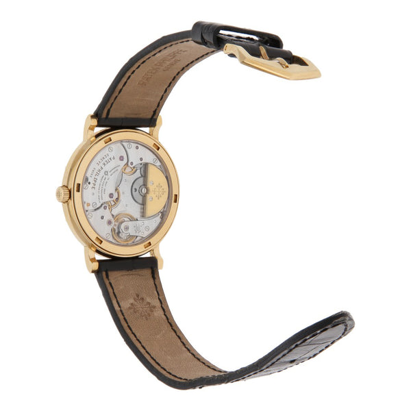Reloj Patek Philippe para caballero/unisex modelo Calatrava caja y broche en oro amarillo 18 kilates.