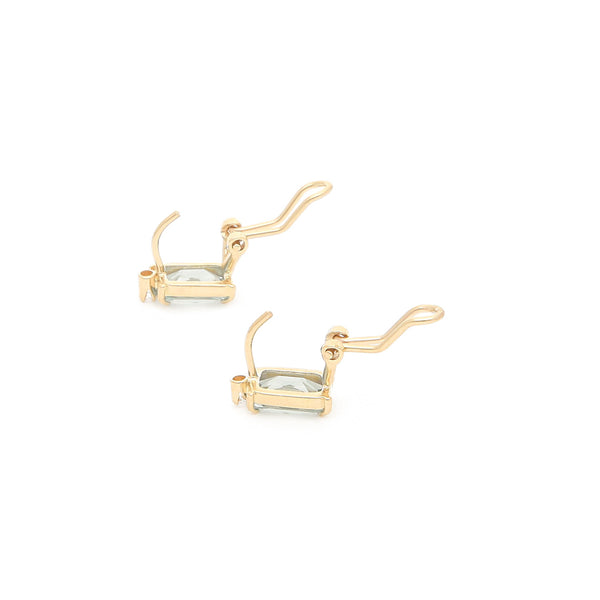 Juego de anillo y aretes diseño especial con obsidiana y circonias en oro amarillo 14 kilates.