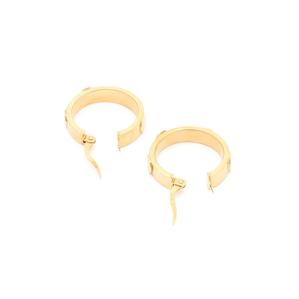 Arracadas diseño especial en oro amarillo 14 kilates.
