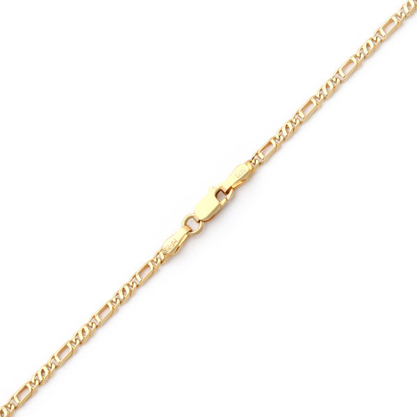 Collar eslabón nudo egipcio en oro amarillo 14 kilates.